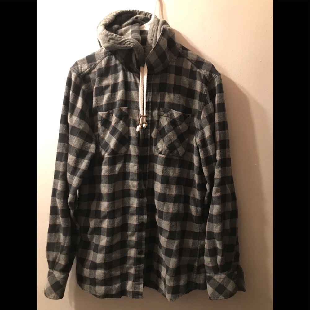 Le 31 Dress shirt with hoodie